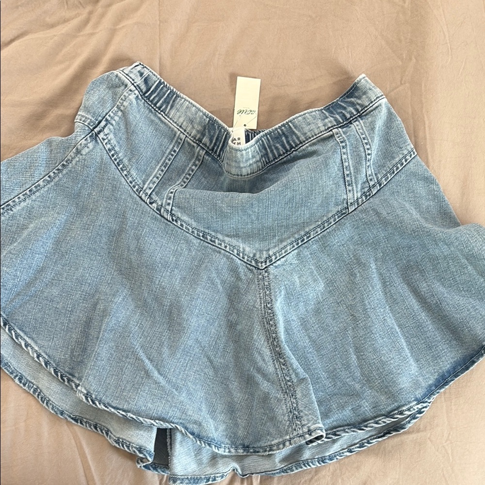 Light Blue Denim Skirt